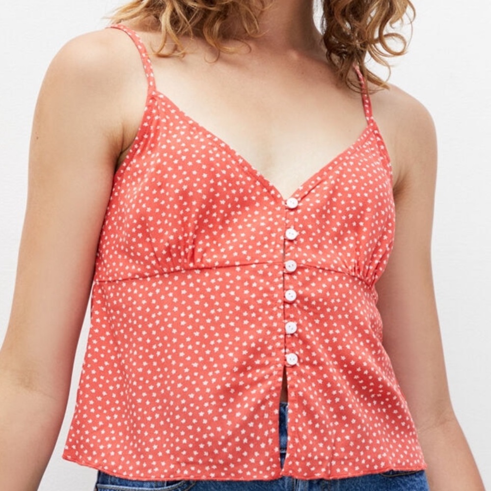 NWT LA Hearts Button Front Cami Tank Top - Picture 3 of 9